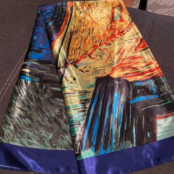 💖 Square Colorful Hair or neck Scarf - Picture 9 of 12